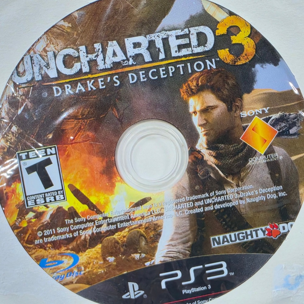 Sony Uncharted 3 Drake's Deception PS3 Action Adventure Disc only